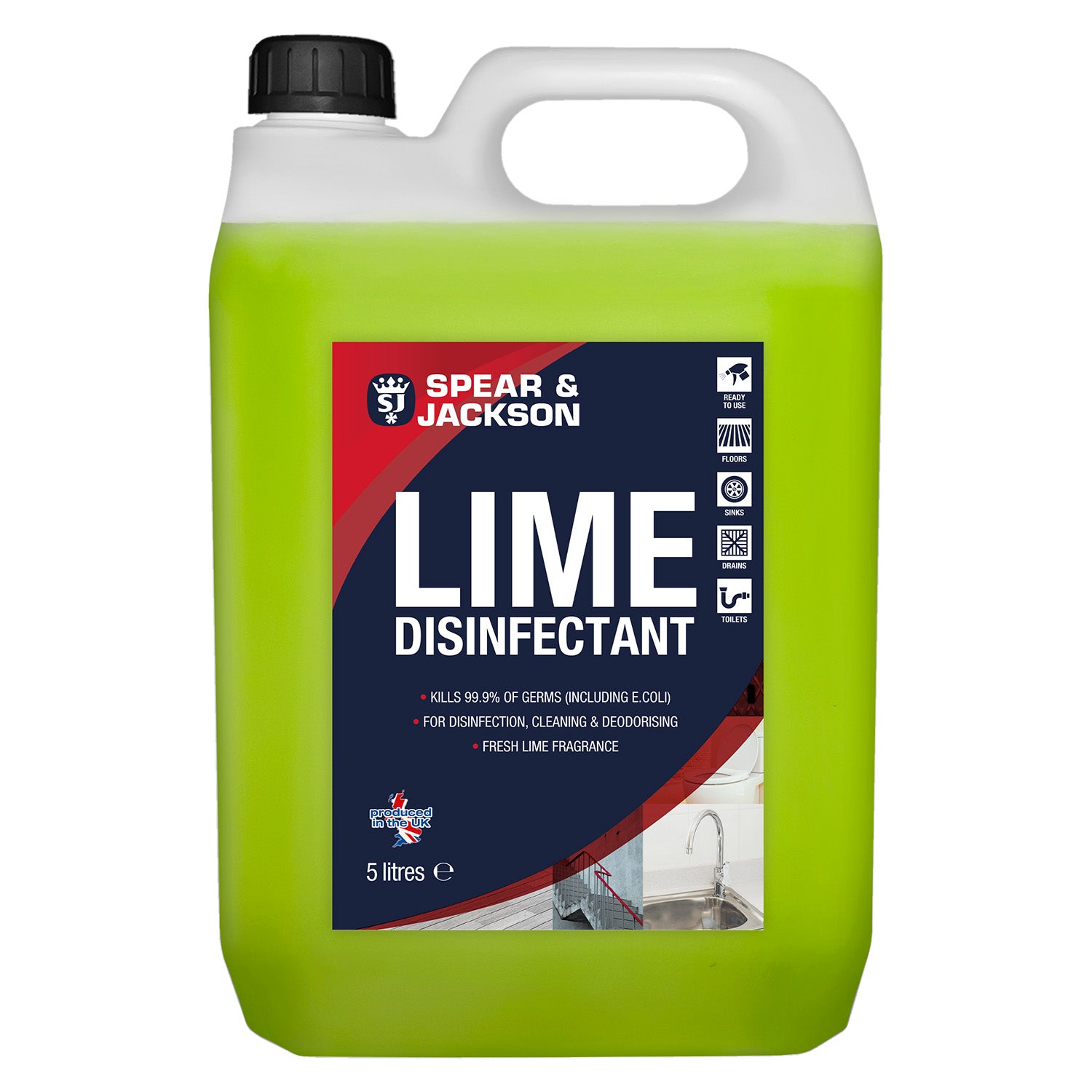 Spear & Jackson Lime Disinfectant & Cleaner 5L