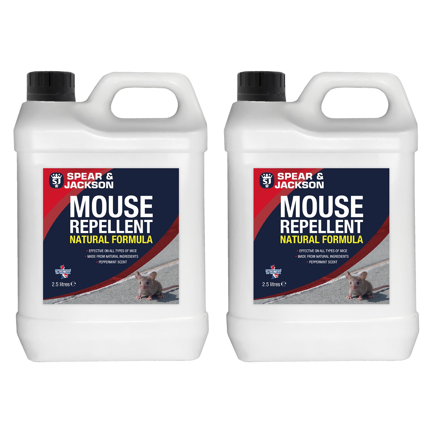 Mouse Repellent - 2 x 2.5L - Spear and Jackson