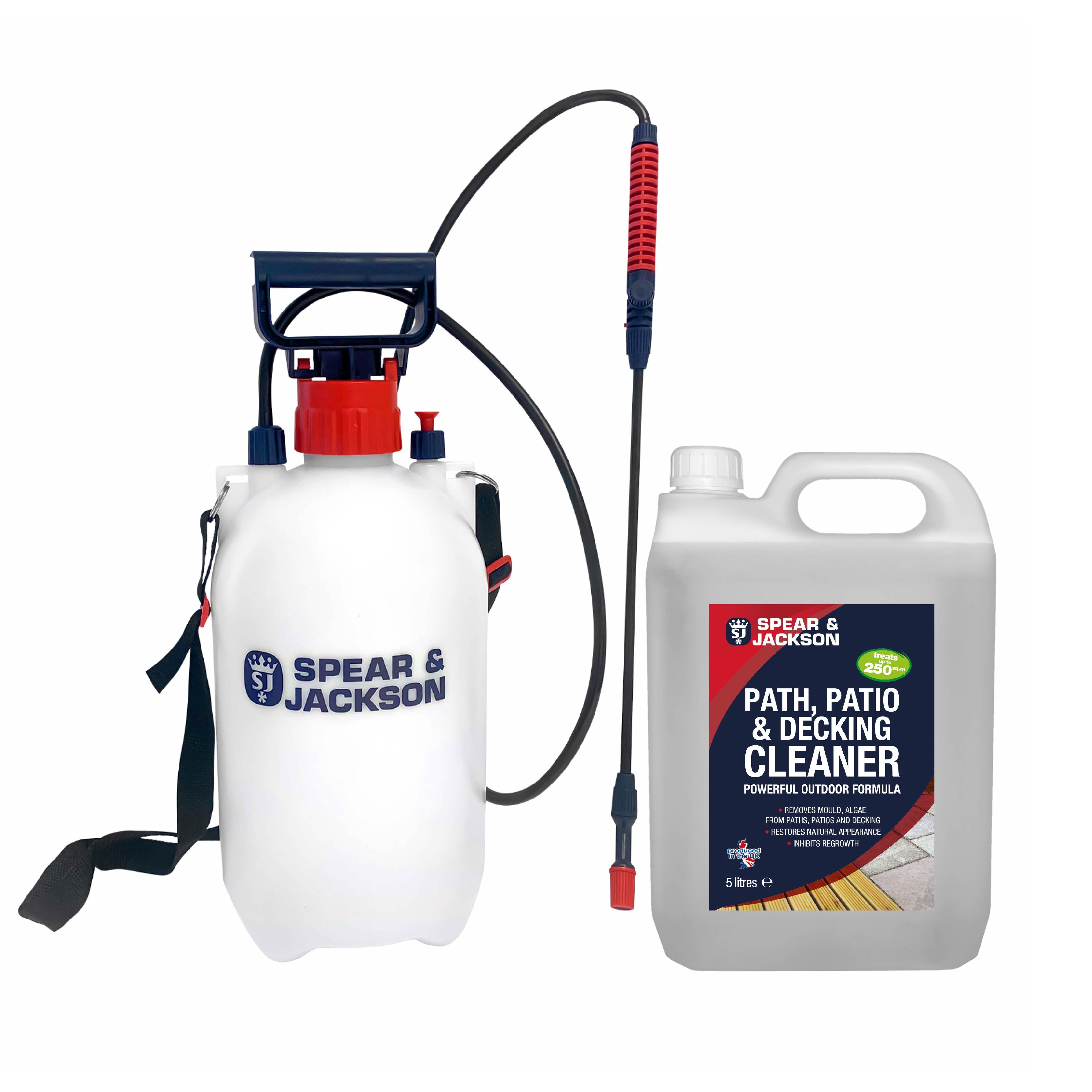 S&J Path and Patio Cleaner Concentrate 5L (with 5L Pressure Sprayer)