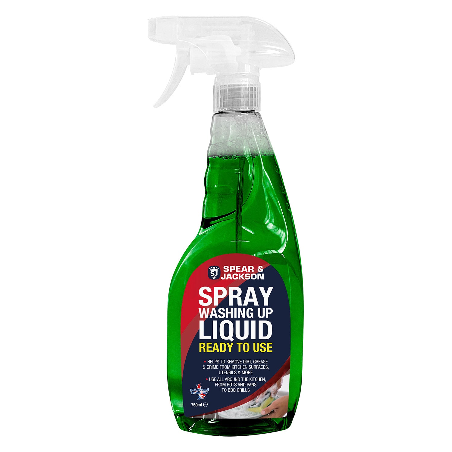 Spear & Jackson Spray Washing Up Liquid 750 ml