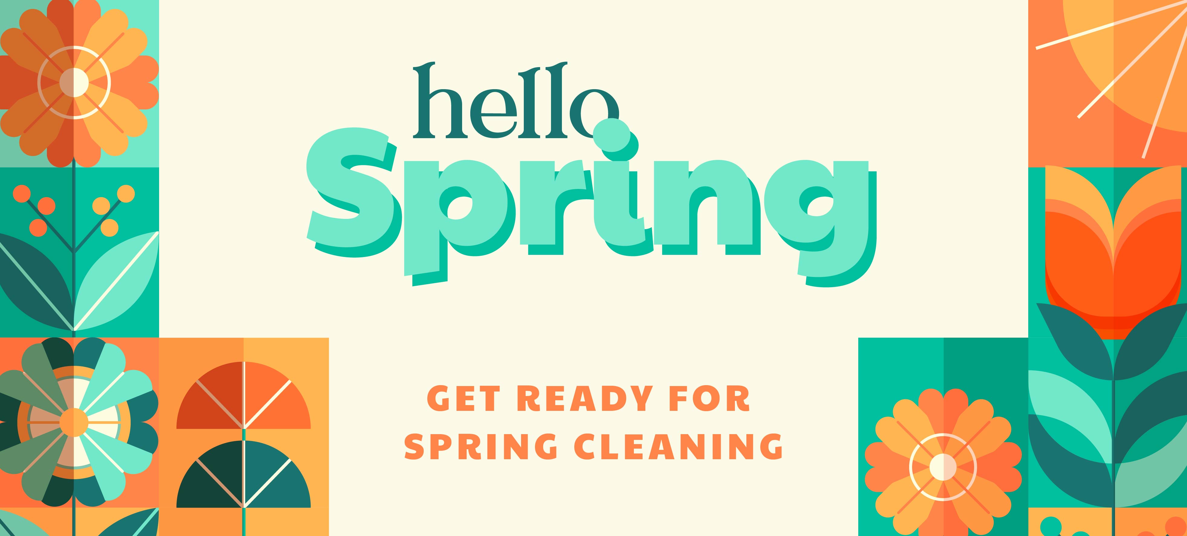 spring cleaning supplies, patio cleaners, weedkiller, spray and leave