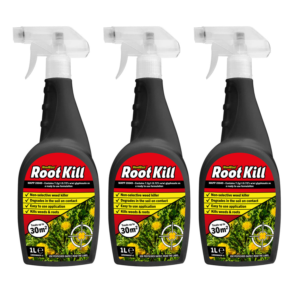 Weedblast RootKill Glyphosate Weedkiller 1 Litre, Ready to use