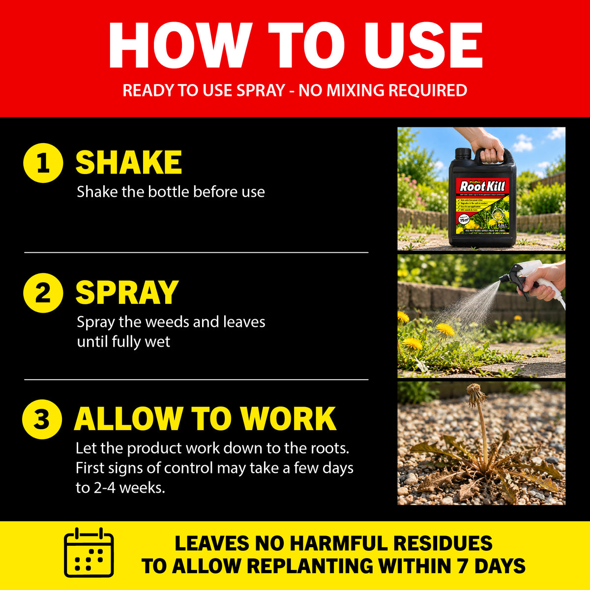 Glyphosate Weedkiller Weedblast RootKill 2.5L
