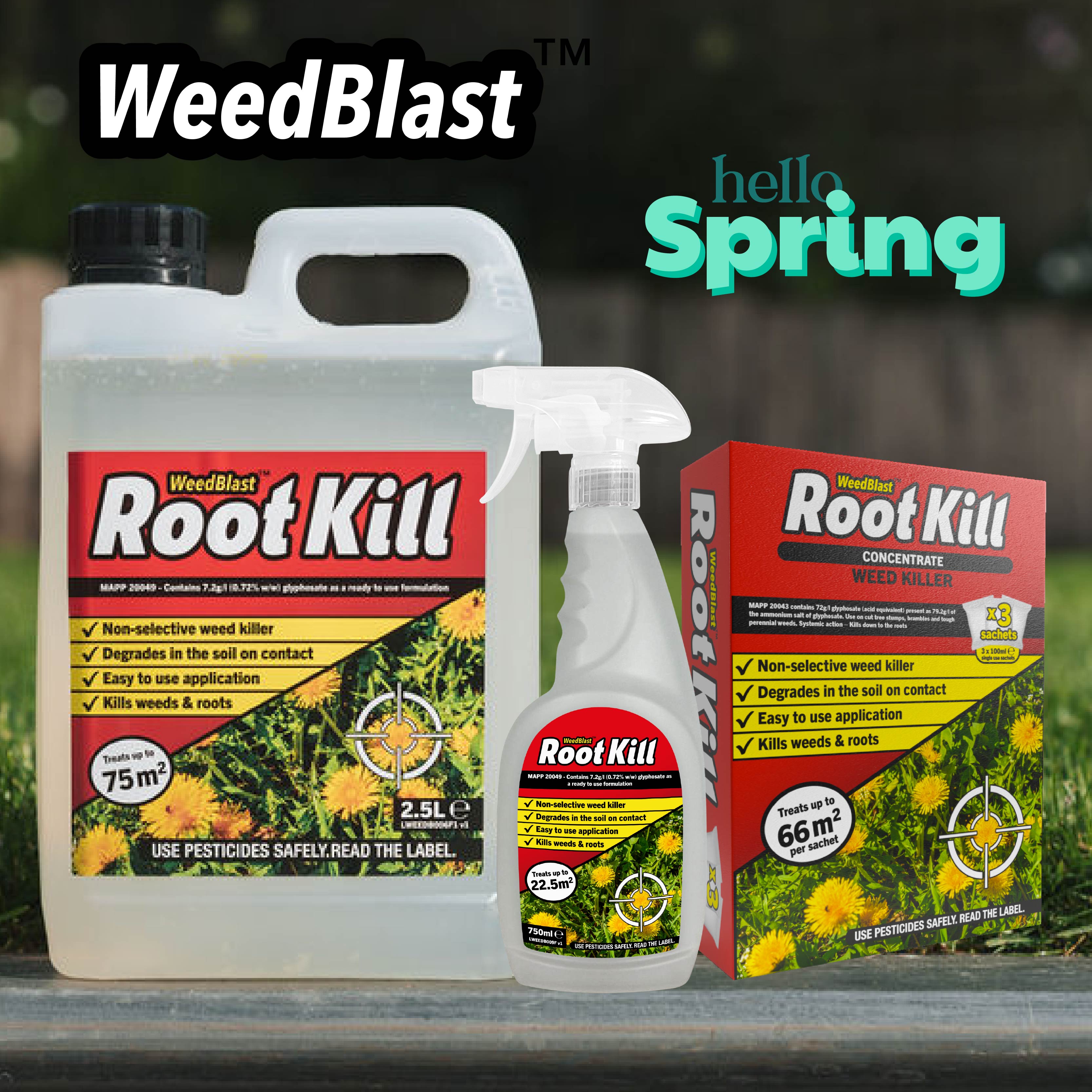 weedblast rootkill weedkiller glyphosate