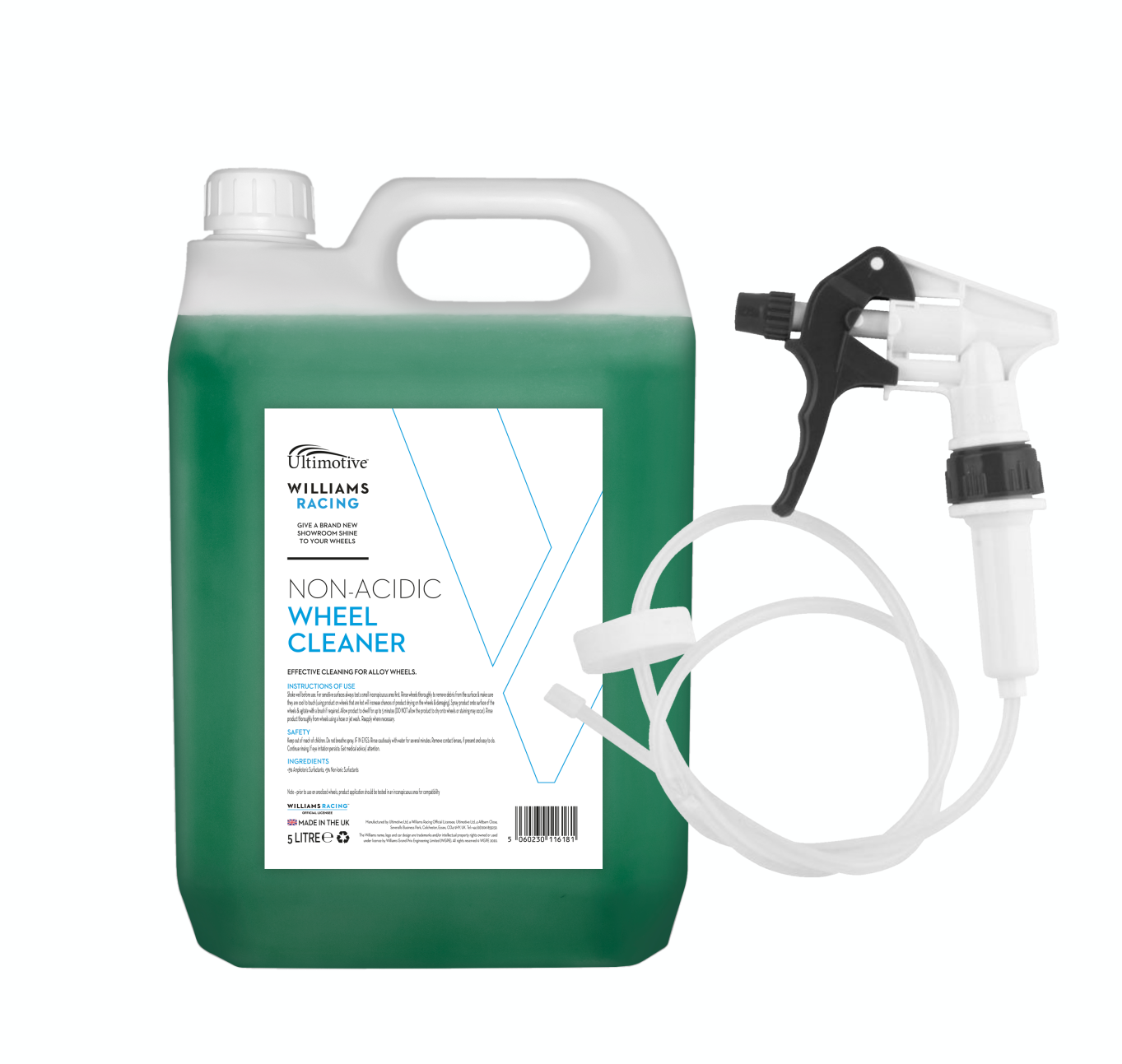 Williams Non-Acidic Wheel Cleaner 5L (with Long Hose Trigger)