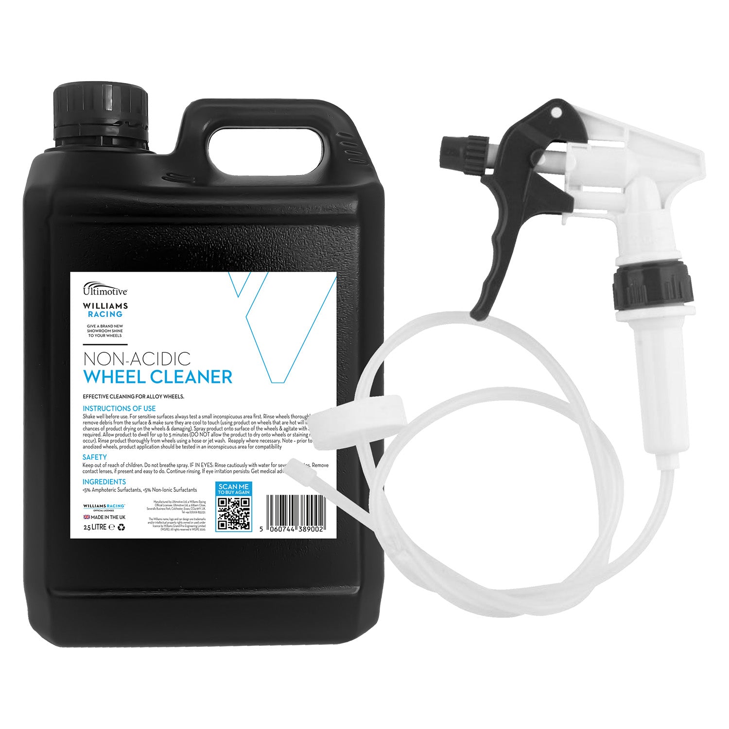 Williams Non-Acidic Wheel Cleaner 2.5L (with Long Hose Trigger)