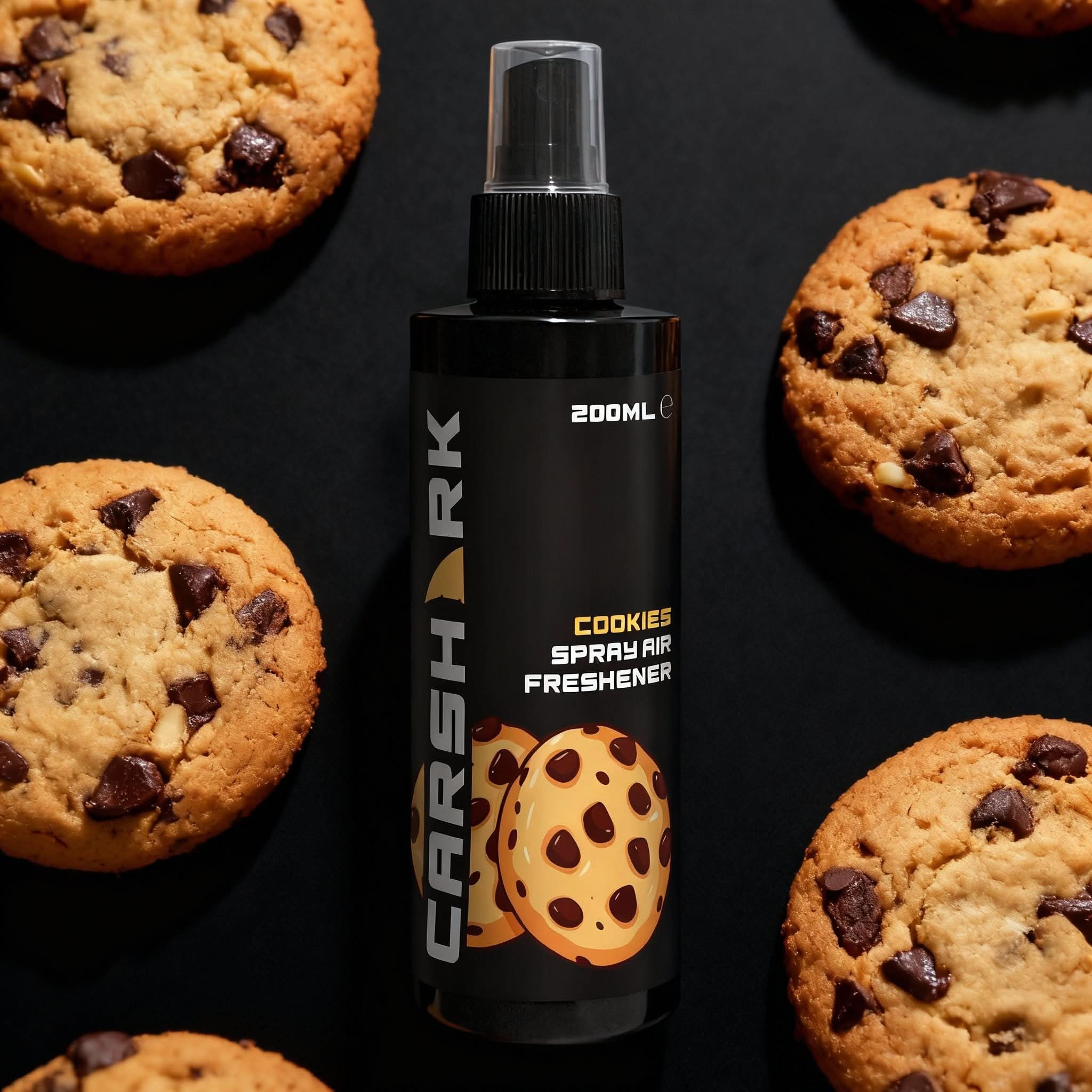 CARSHARK Car Air Freshener Spray, Cookies and Cream Scent, 2 x 200ml