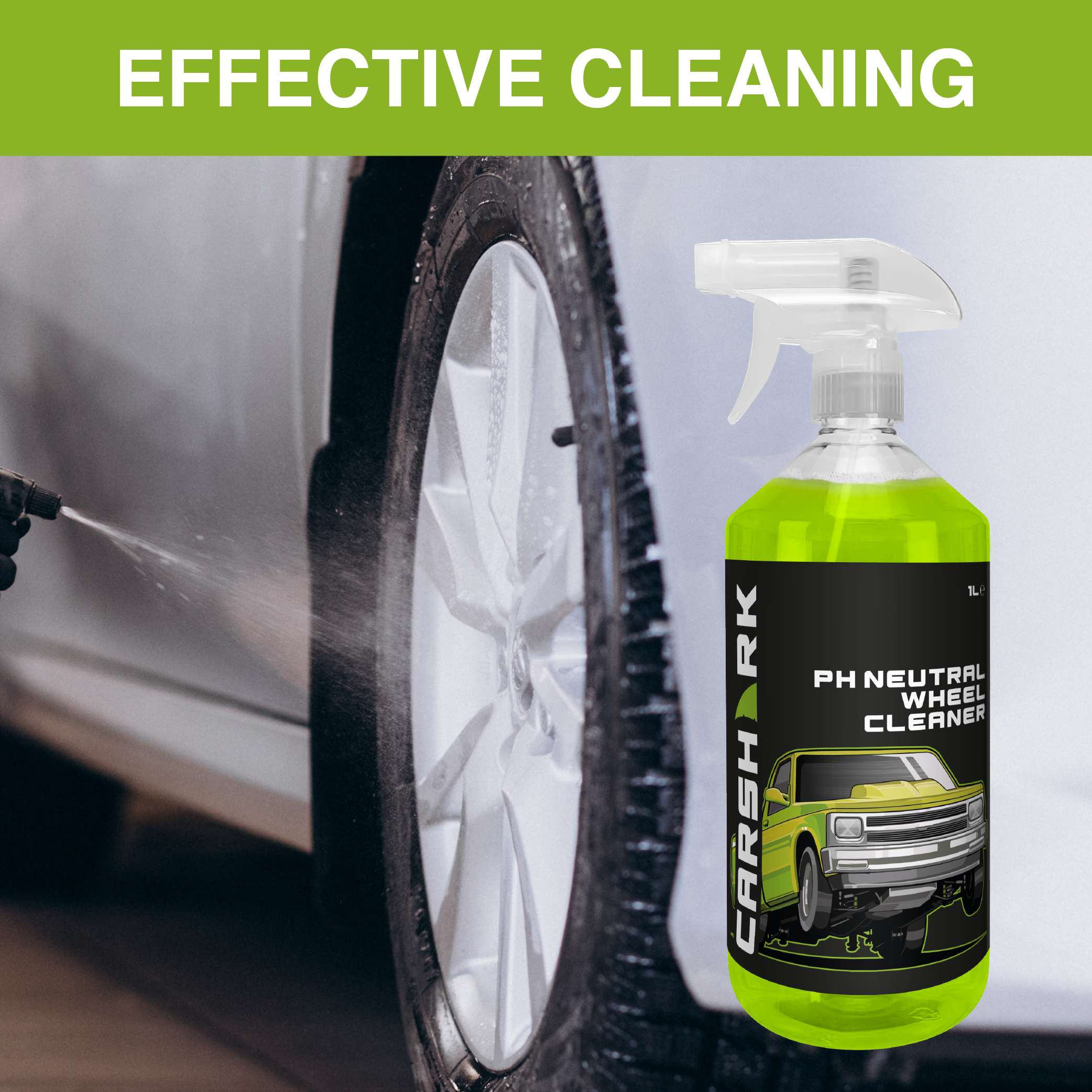 CARSHARK PH Neutral Wheel Cleaner 1 Litre