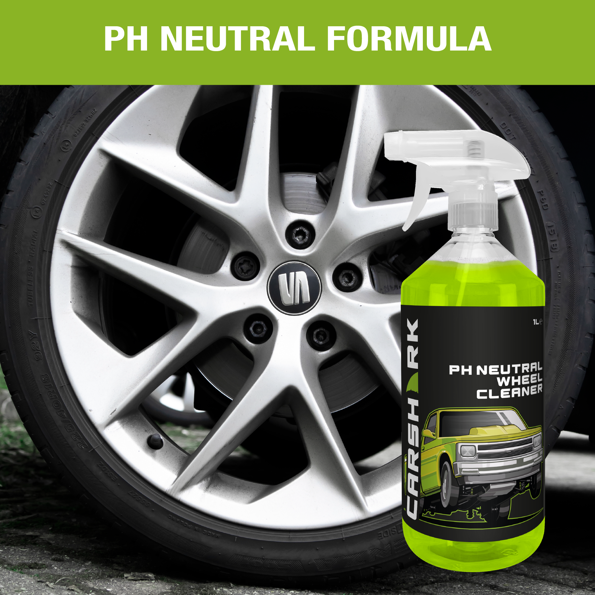 CARSHARK PH Neutral Wheel Cleaner 1 Litre