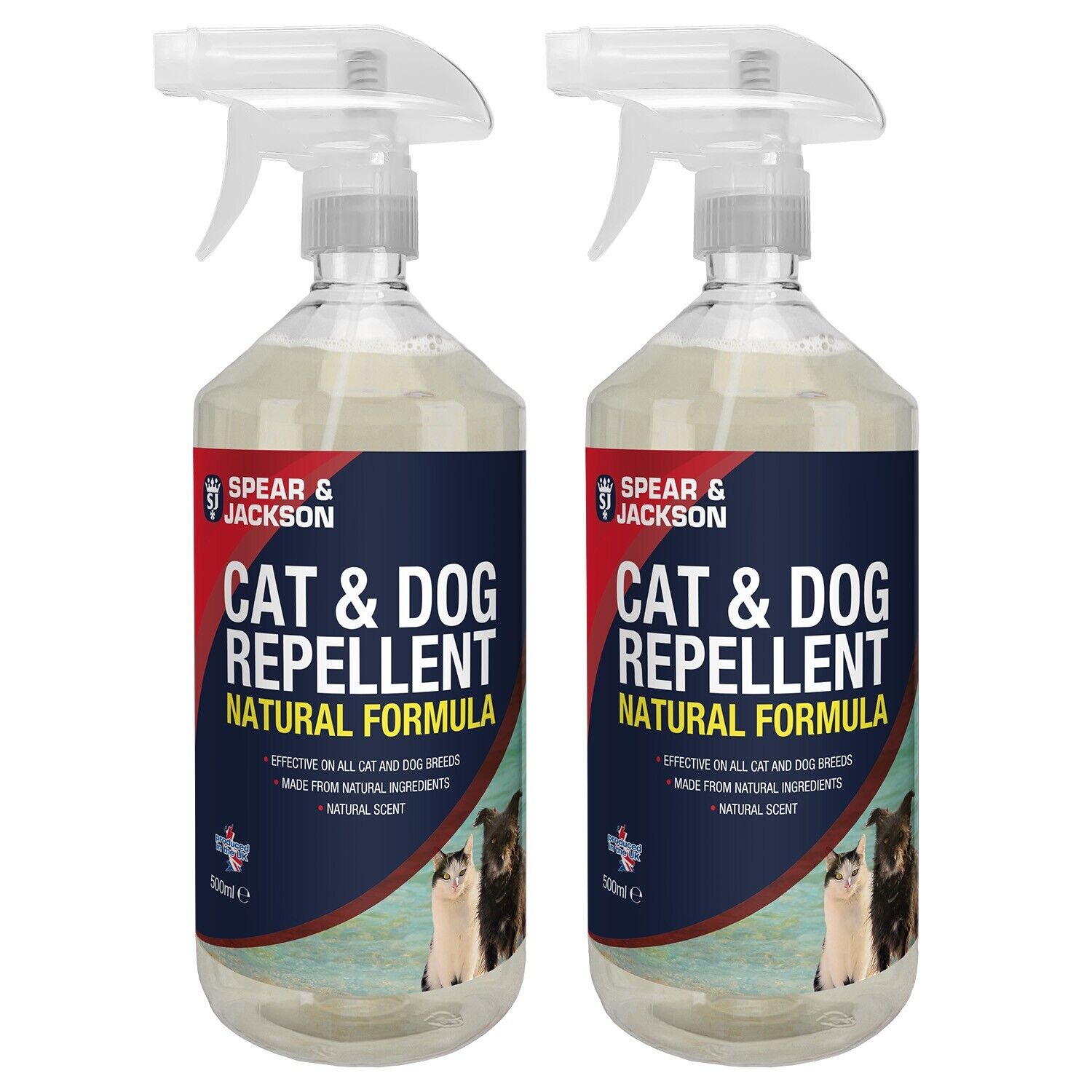 Cat and Dog Repellent 2 x 500ml Spray