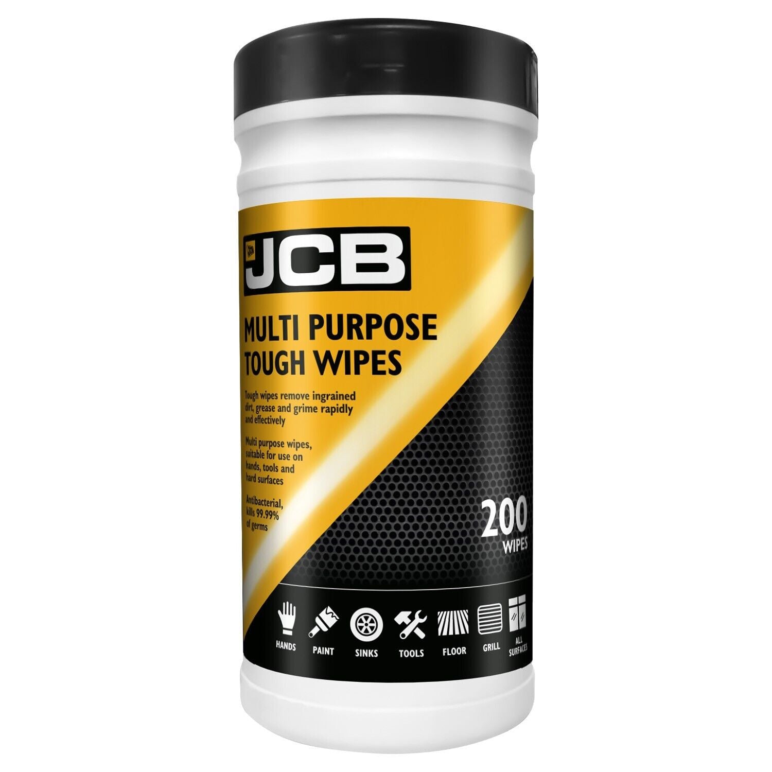 JCB Multi Purpose Tough Wipes 200 Wipes