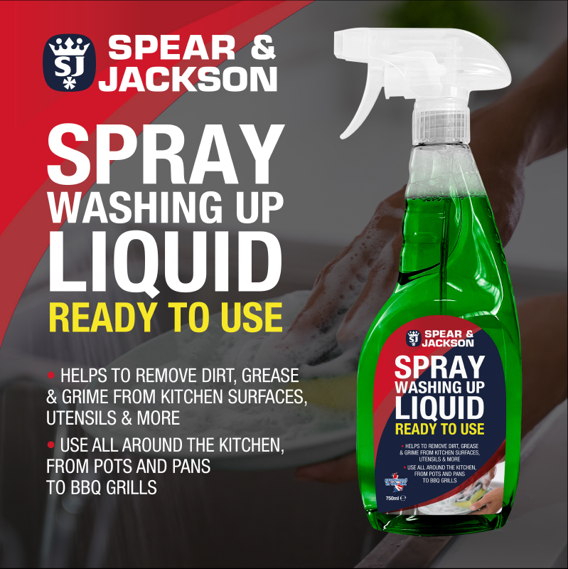 Spear & Jackson Spray Washing Up Liquid 750 ml