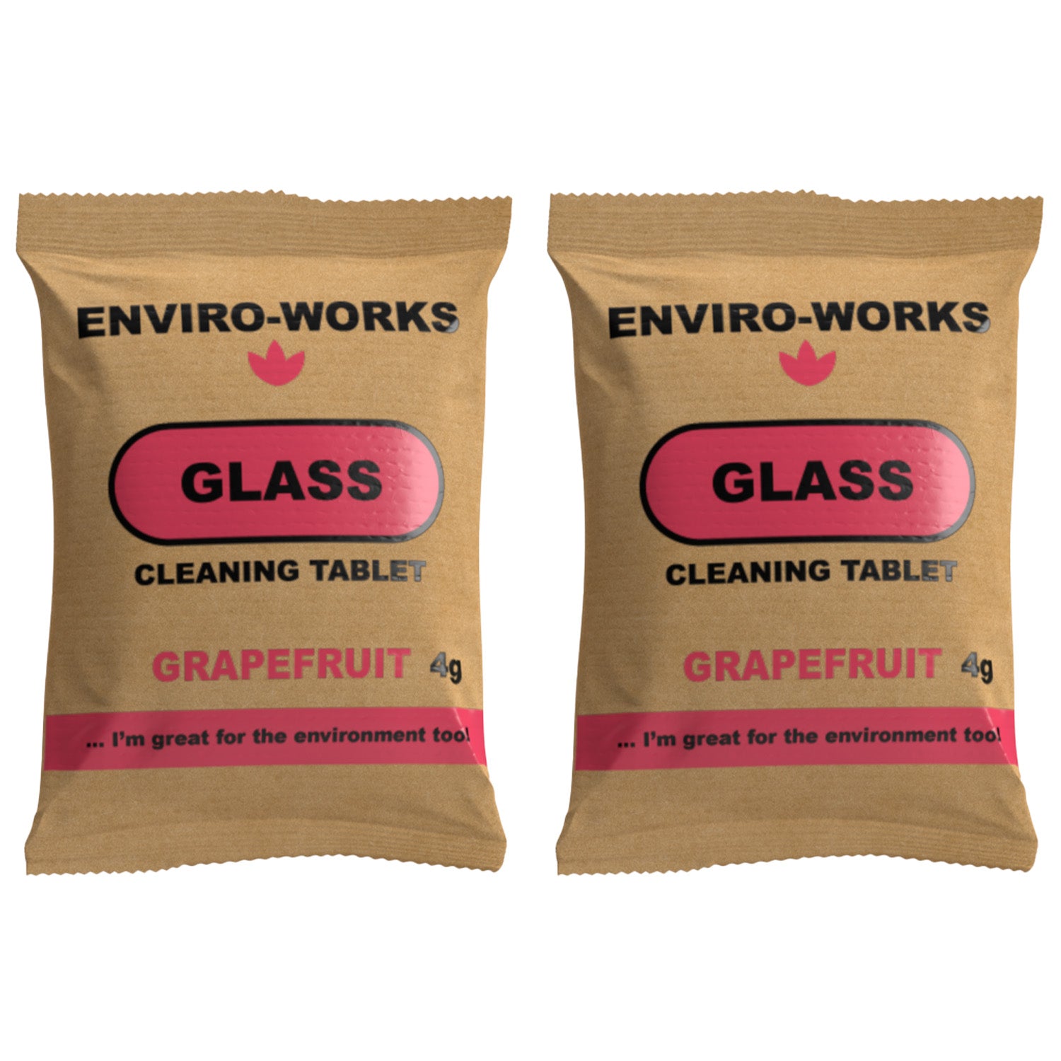 Enviro-Works Glass Cleaning Tabs x2 REFILLS