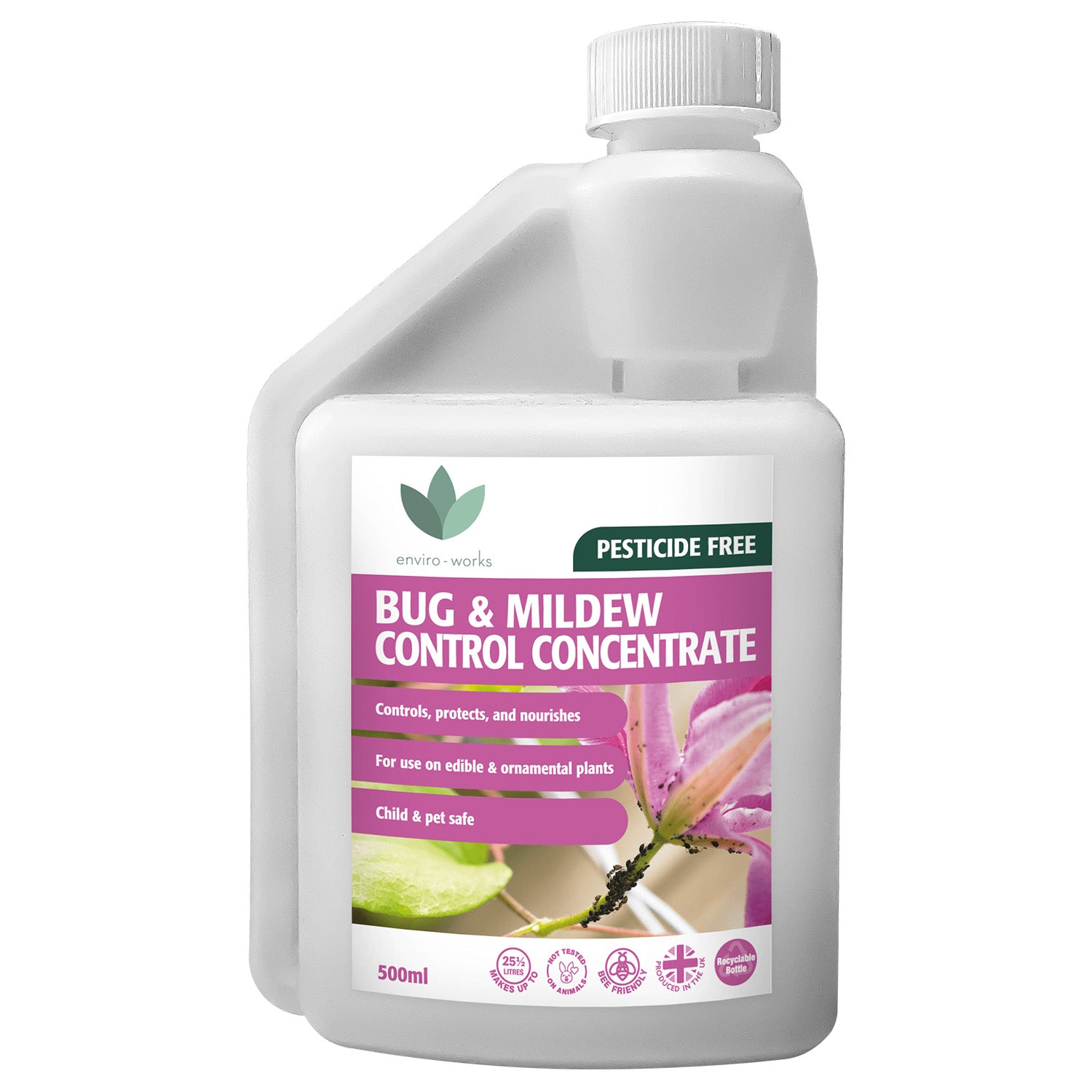 Enviro Works Bug & Mildew Control Super Concentrate 500ml