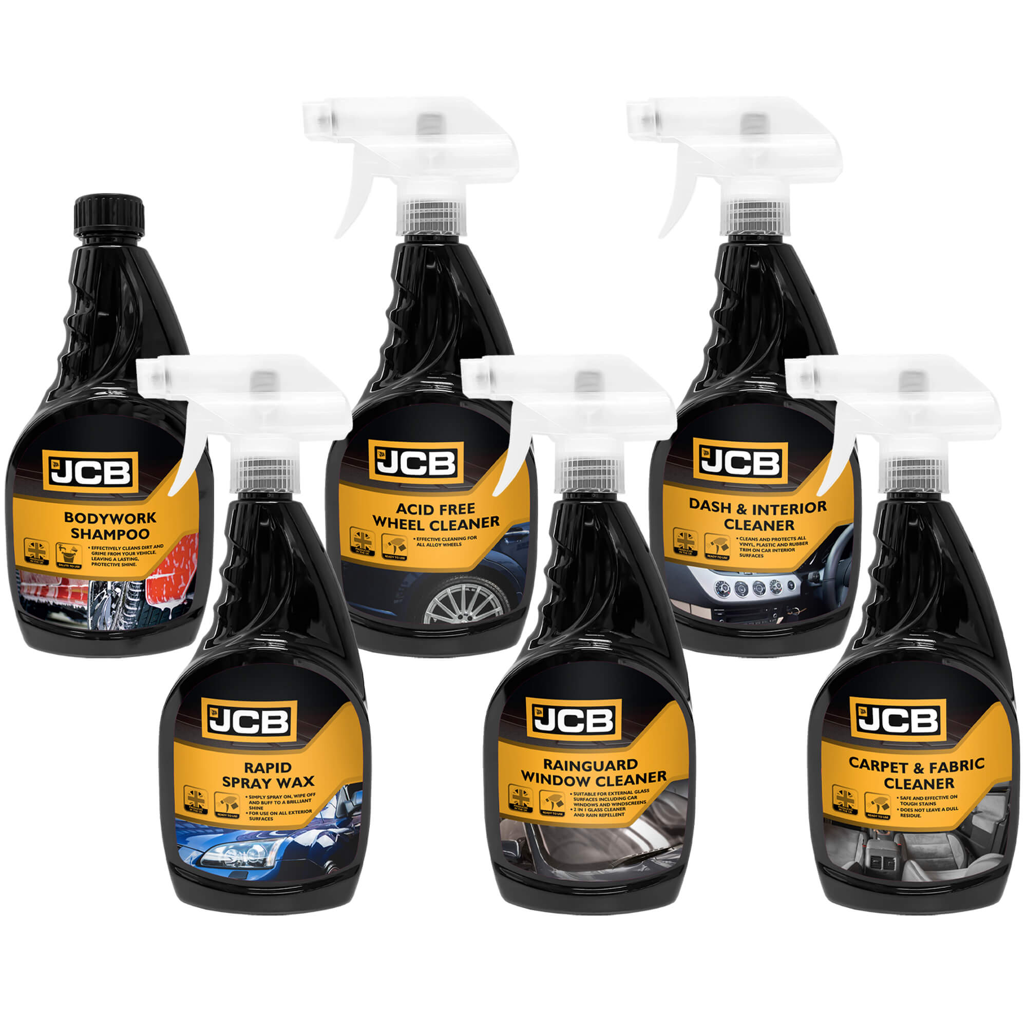JCB Essentials Car Cleaning Kit
