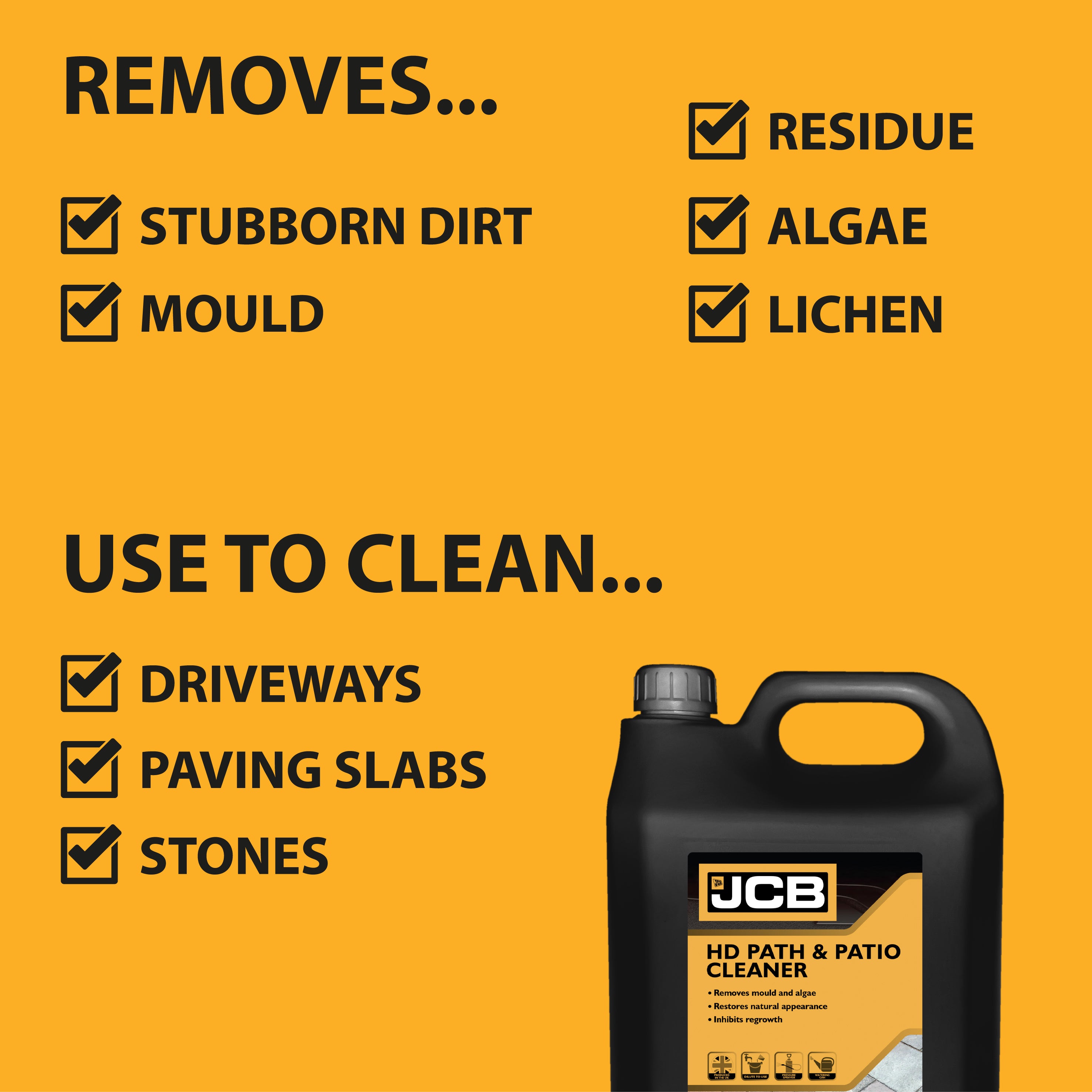 JCB HD Path & Patio Cleaner Concentrate 5L