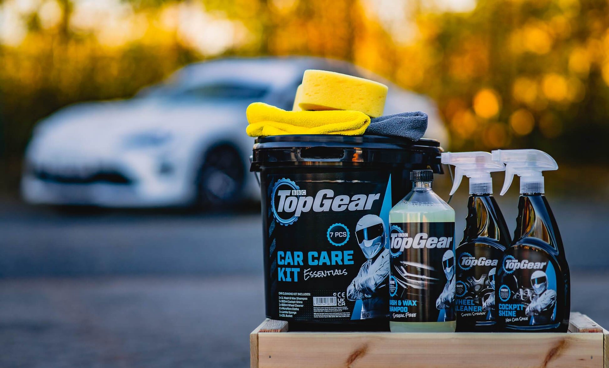 Top Gear 7 Piece Car Cleaning Kit 