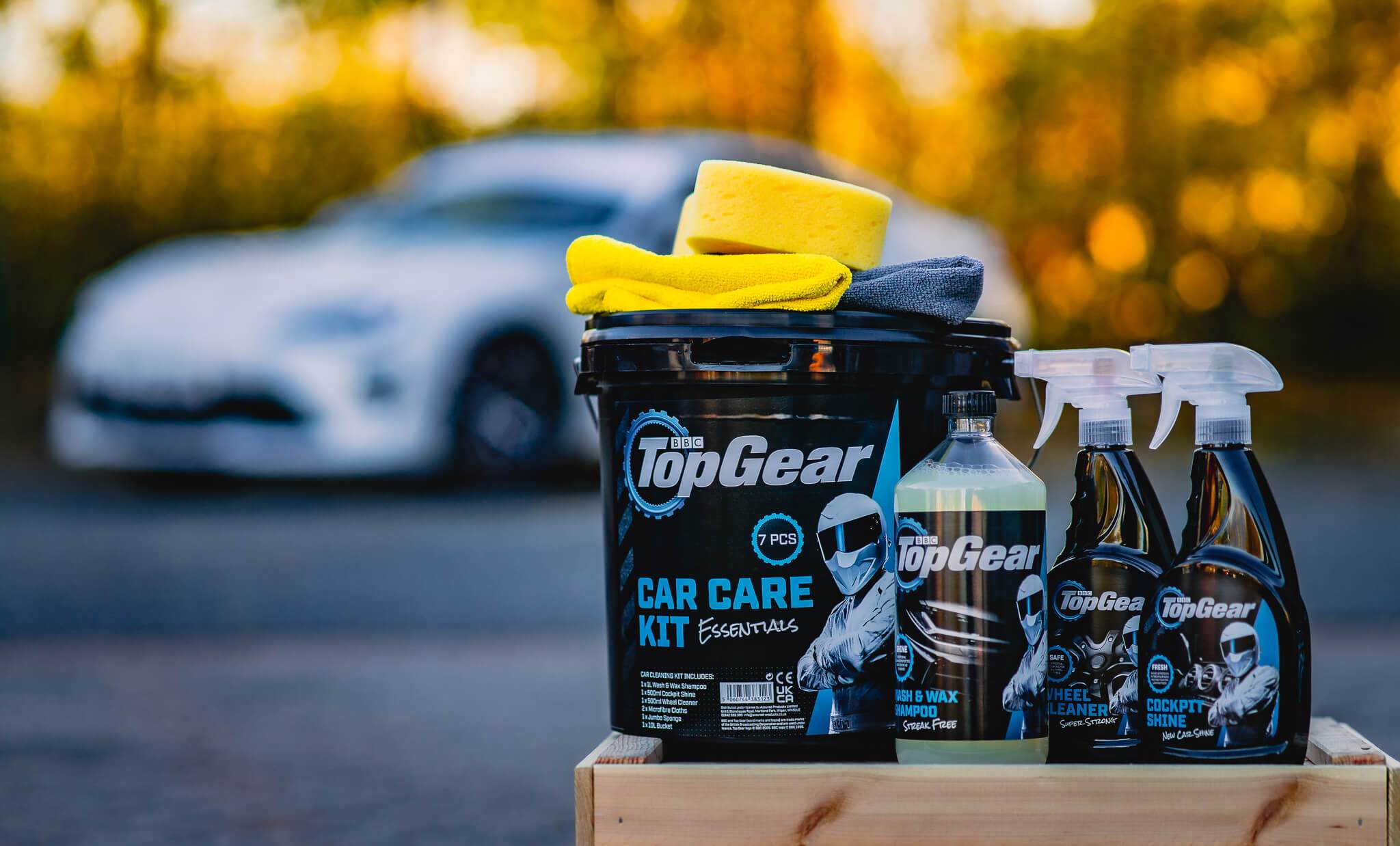 Top Gear 7 Piece Car Cleaning Kit 