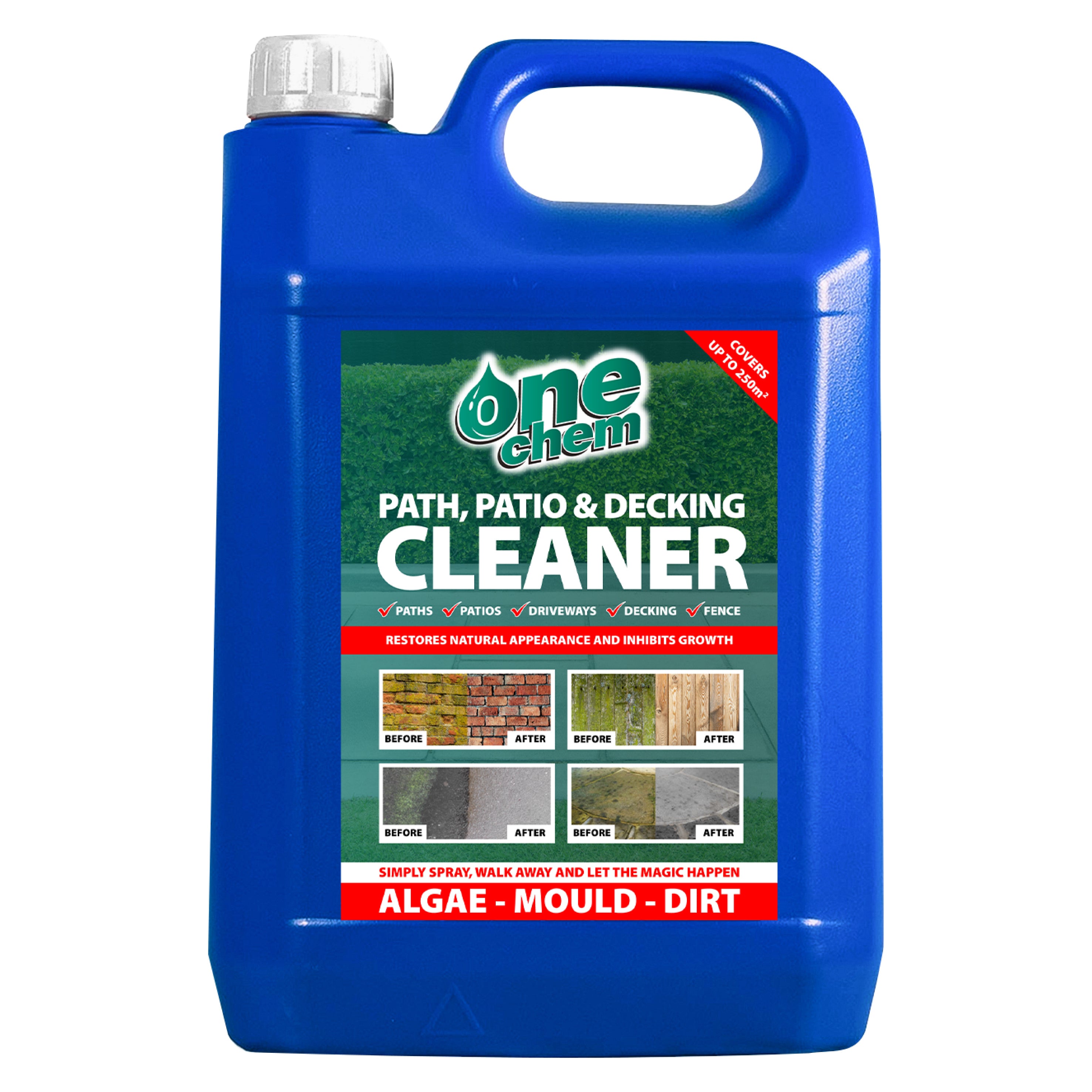 One Chem Path, Patio & Decking Cleaner 5L
