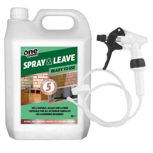 One Chem Spray and Leave 5 Litre Ready To Use with Long Hose Trigger