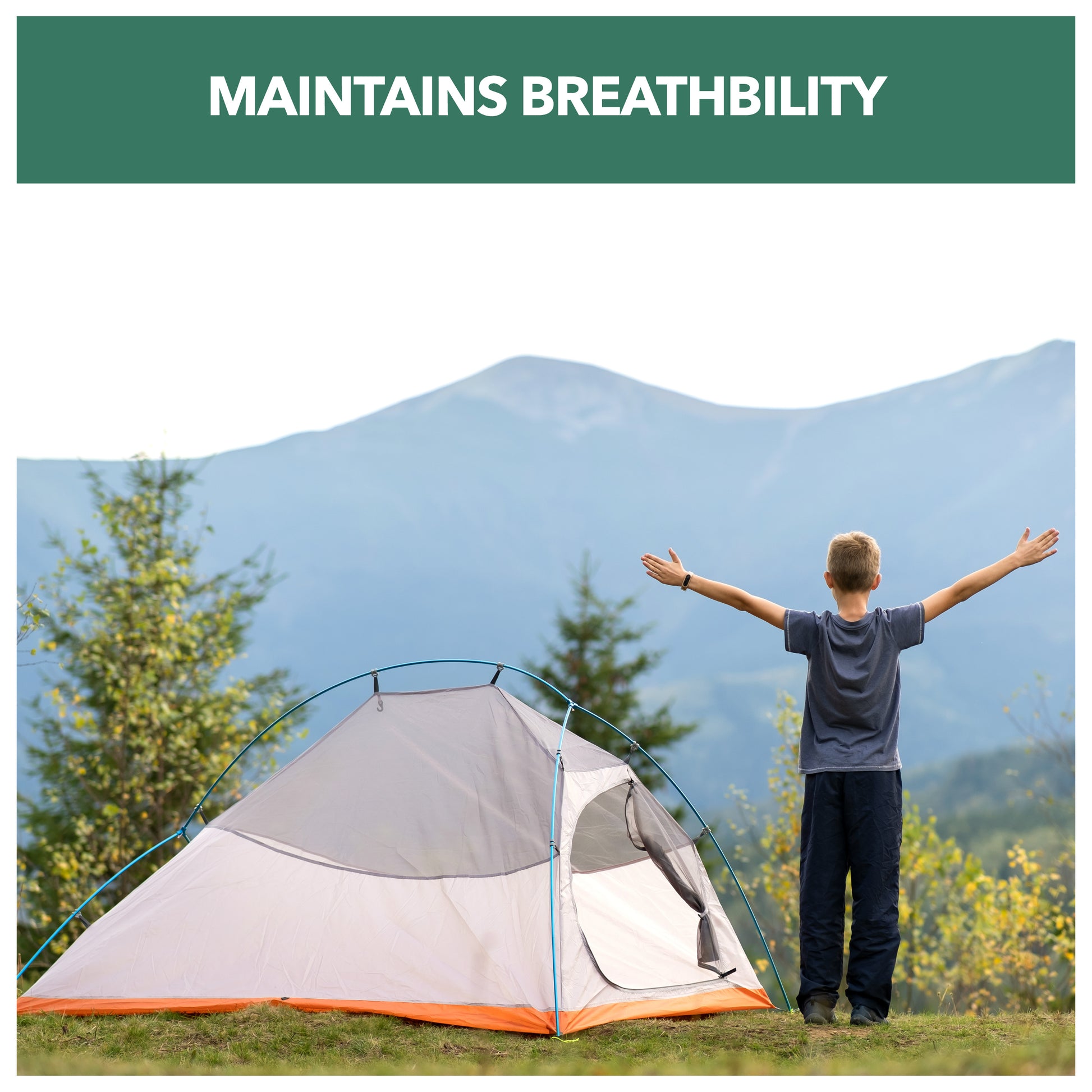 maintains breathability 