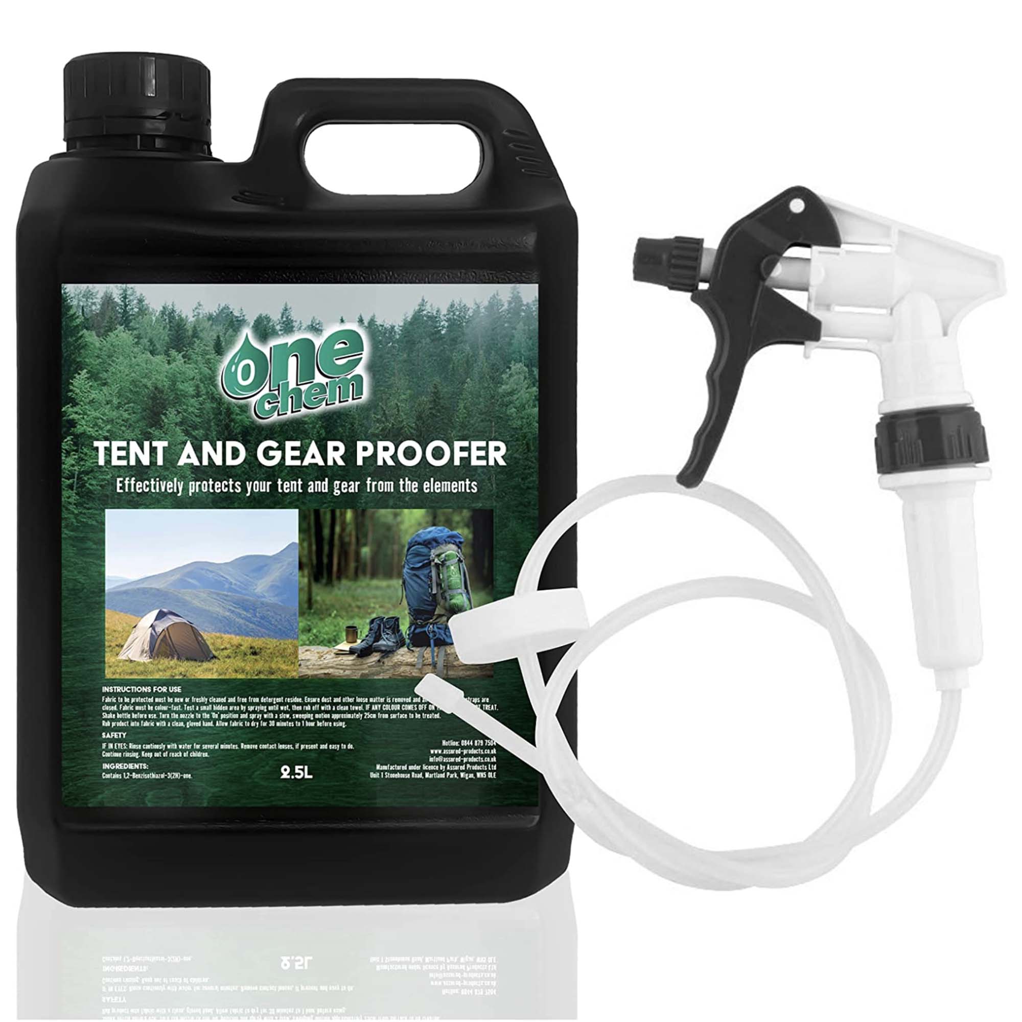 One Chem Tent and Gear Proofer 2.5L (with Long Hose Trigger)