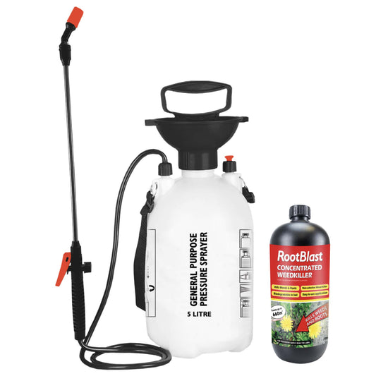 Rootblast Concentrated Weedkiller 1L (with 5L Pressure Sprayer)