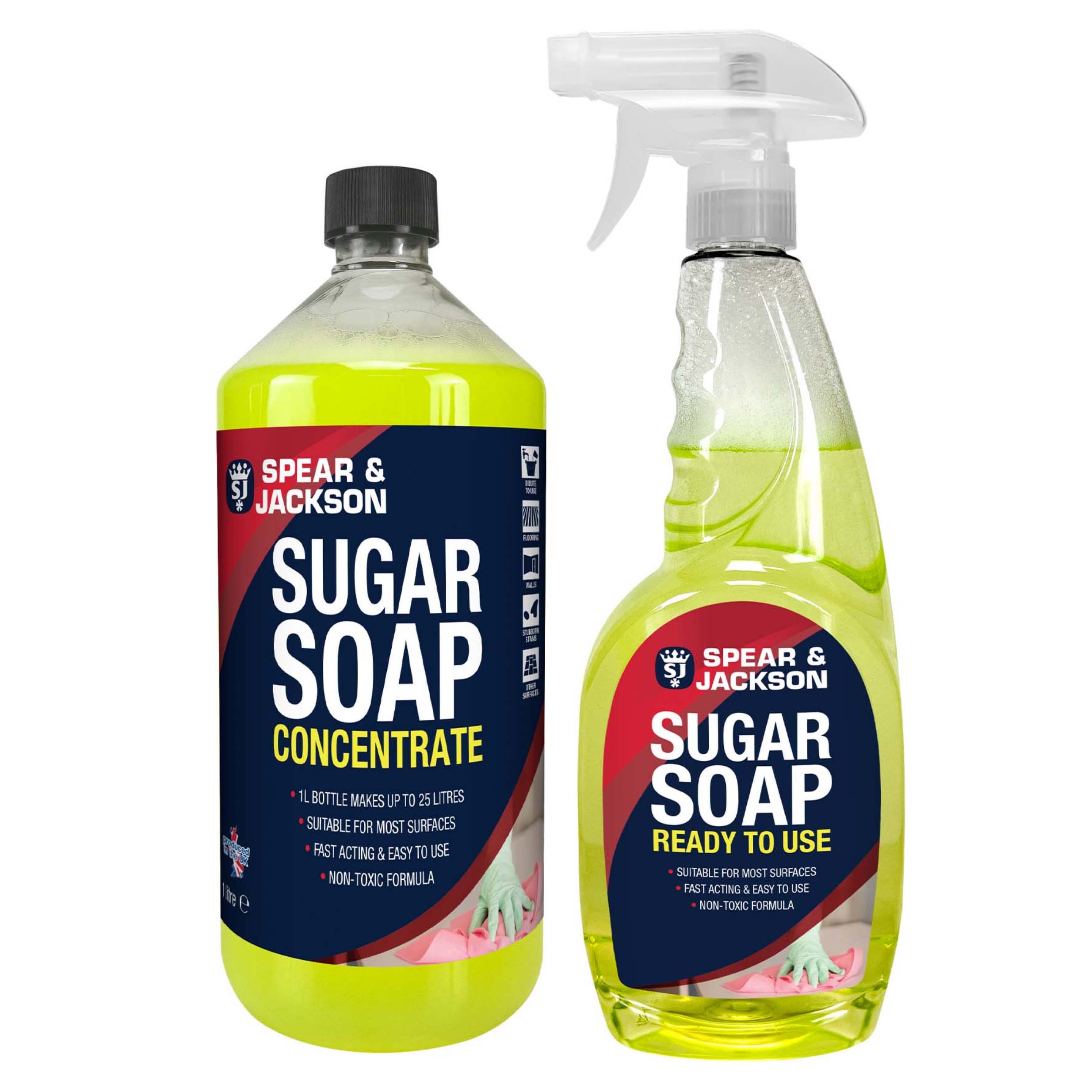 S&J Sugar Soap 1L Conc + 750ml RTU