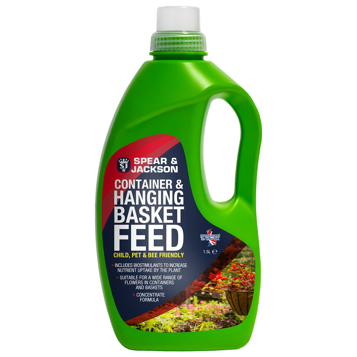 S&J Organic Liquid Container & Hanging Basket Feed Concentrate 1.5L