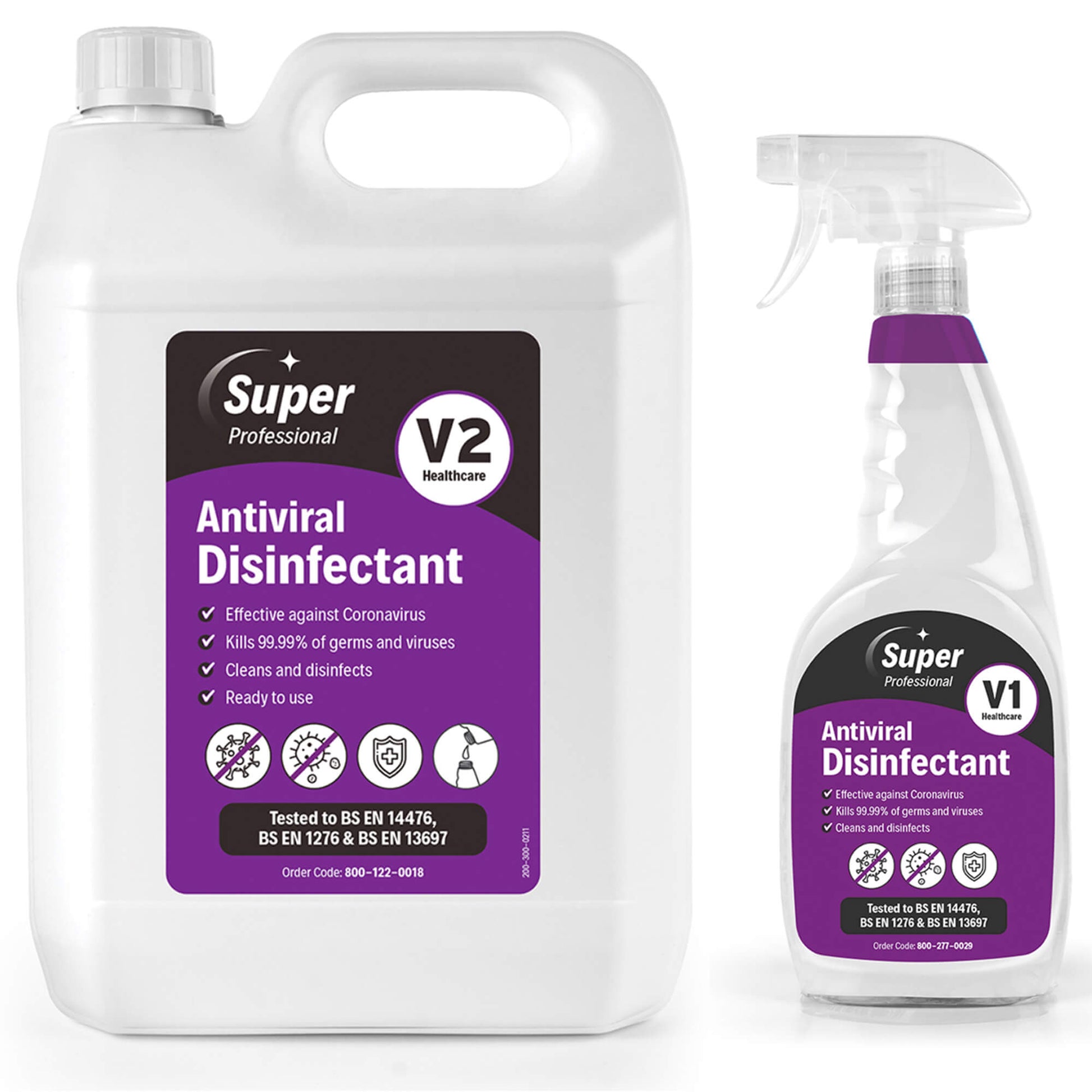 Super Professional Antiviral Disinfectant 5L + 750ml M