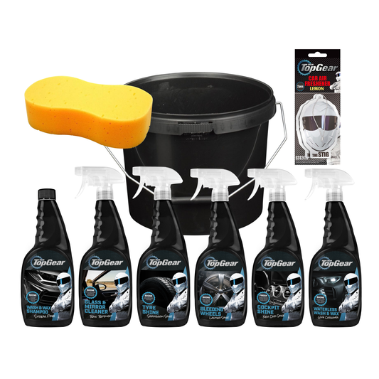 Top Gear - 10 Piece Car Cleaning Set with Bucket