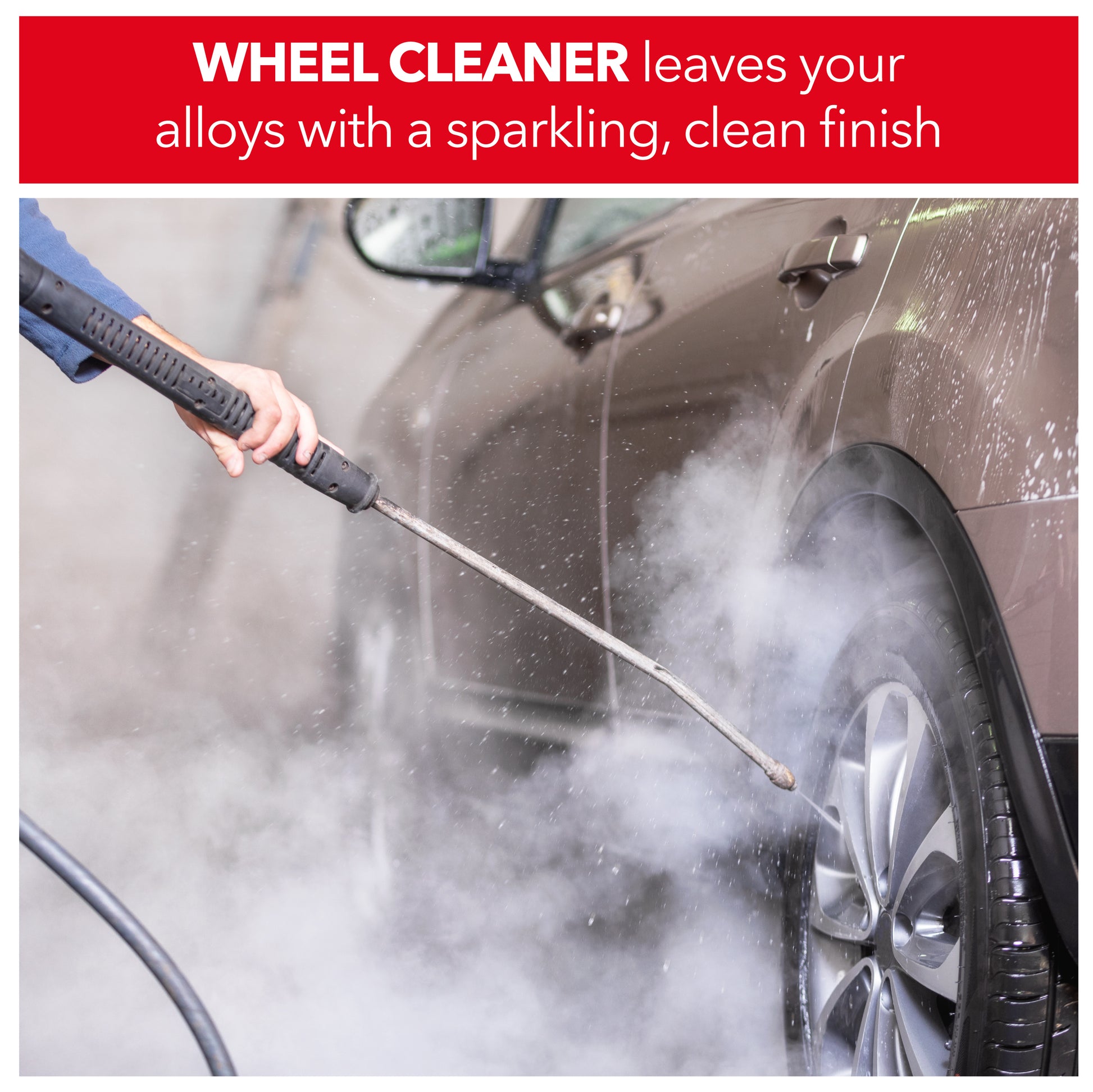 wheel cleaner leaves your alloys with a sparkling clean finish
