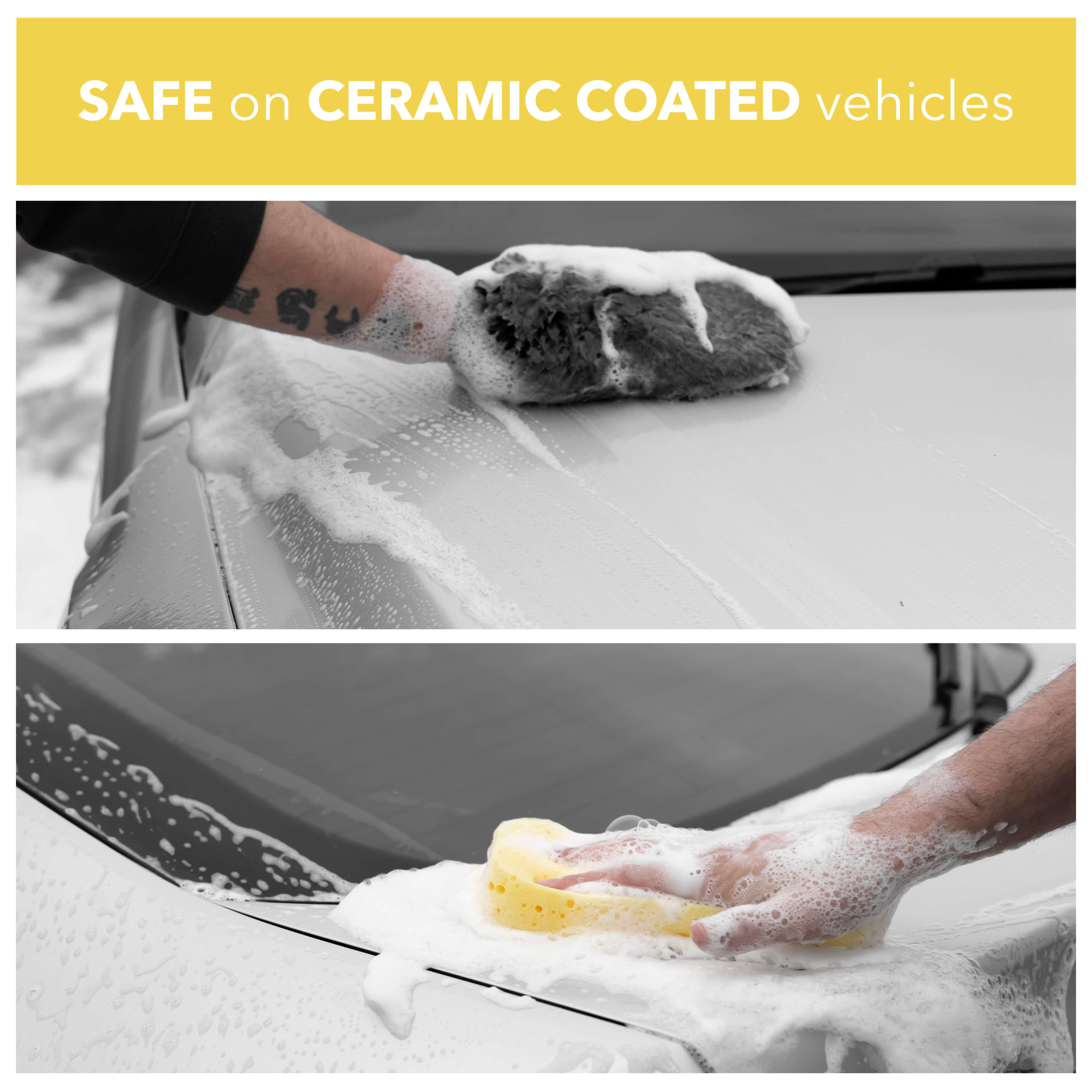 Safe on ceramic coated vehicles