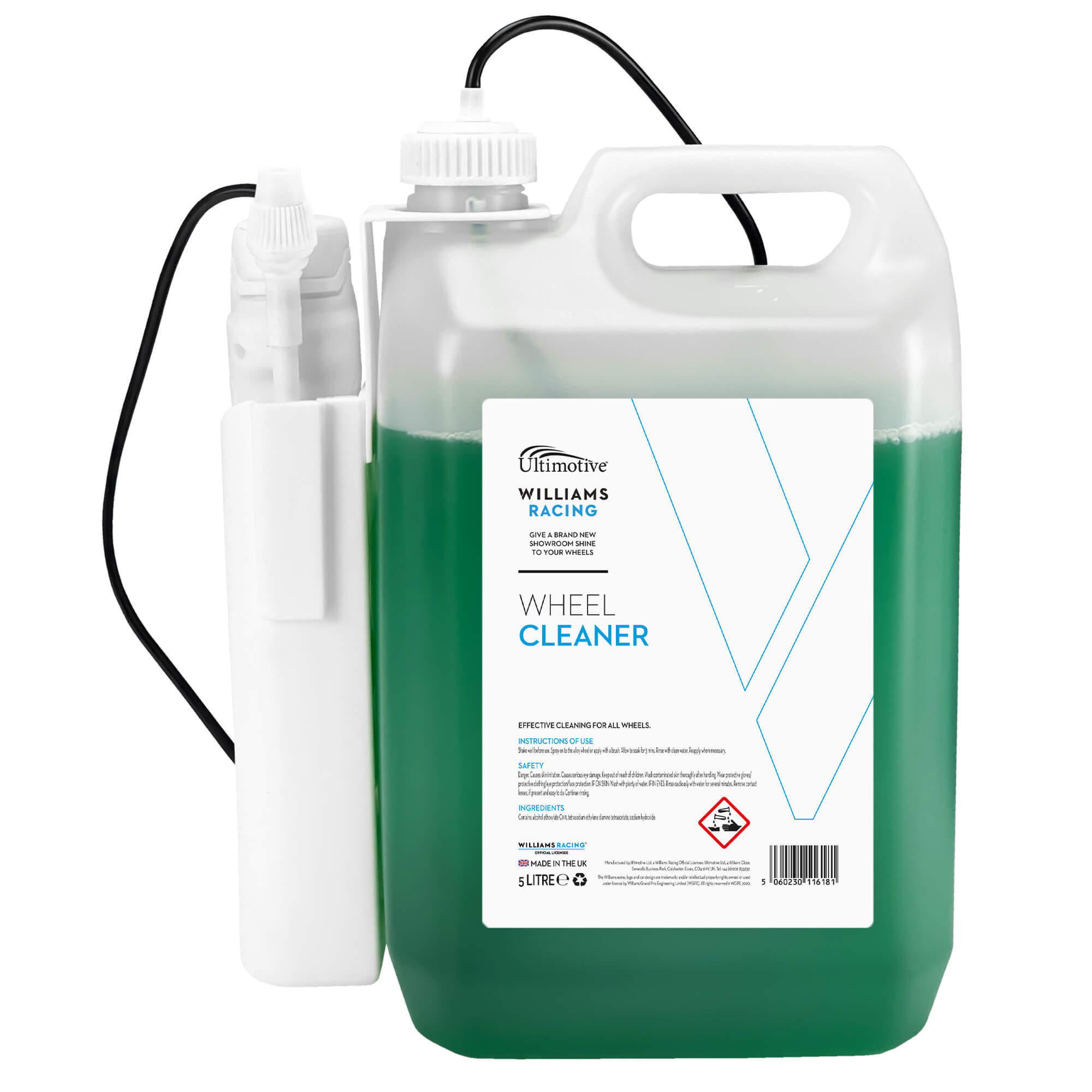 Williams Non-Acidic Wheel Cleaner 5L (with Battery Sprayer)